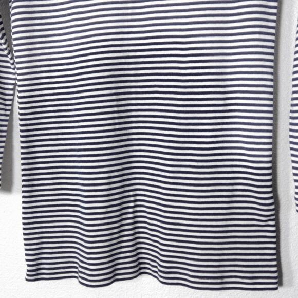 J Crew Women’s Long Sleeve Shirt Cotton Size Small White Nautical Prep - Picture 5 of 10